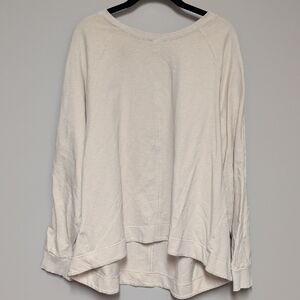 Athleta Cream Relaxed Sweatshirt